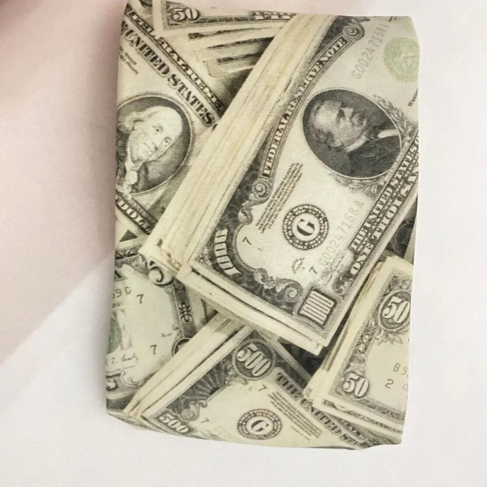 #5645 Ralph Marlin Mens Money Novelty dollas Necktie, Tie 56X3.75